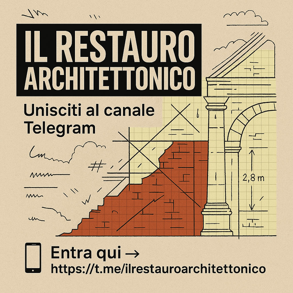  Il Restauro Architettonico apre il suo canale&nbsp;Telegram